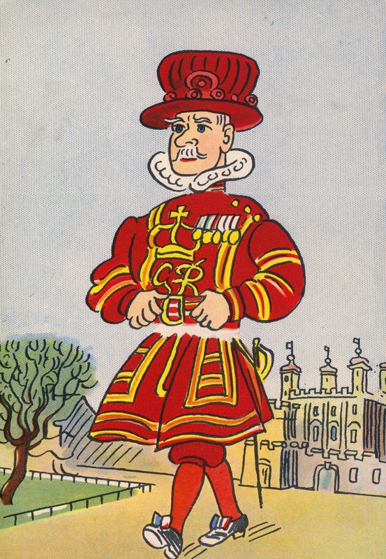 I costumi pazzi di Walter Trier: Inghilterra, Beefeater da Walter Trier