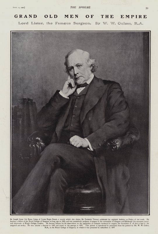 Joseph Lister da Walter William (after) Ouless