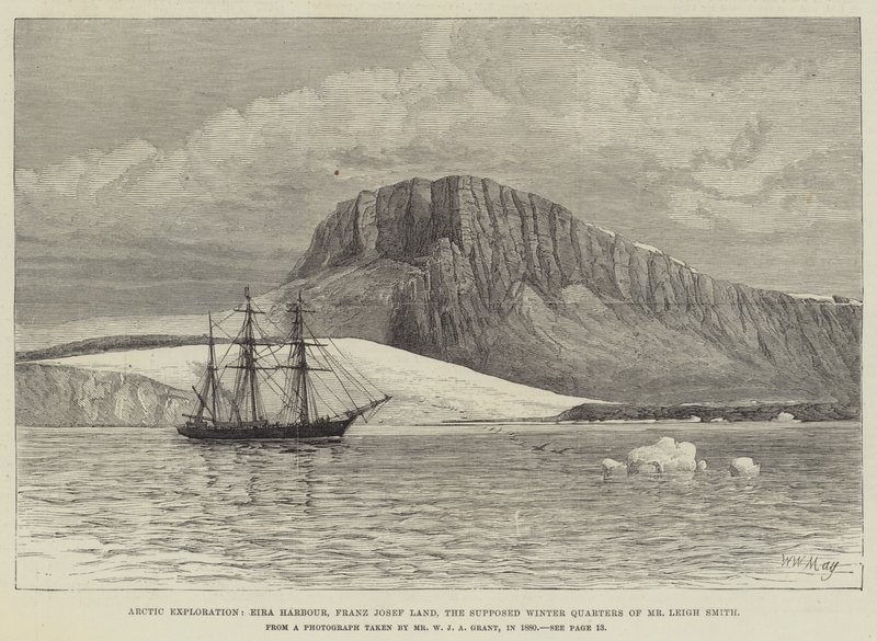 Esplorazione artica, Porto Eira, Terra di Francesco Giuseppe, i presunti quartieri invernali di Mr Leigh Smith da Walter William May