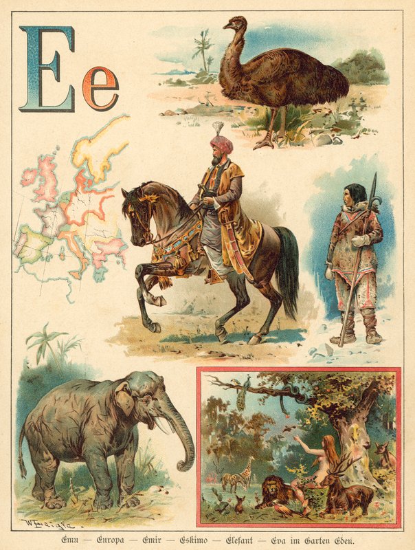 Lettera E da Walter Zweigle