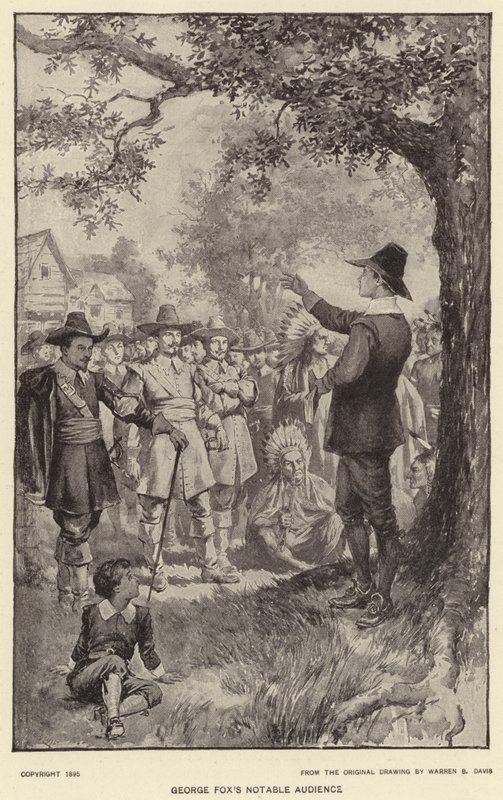 Il pubblico notevole di George Fox da Warren B. Davis