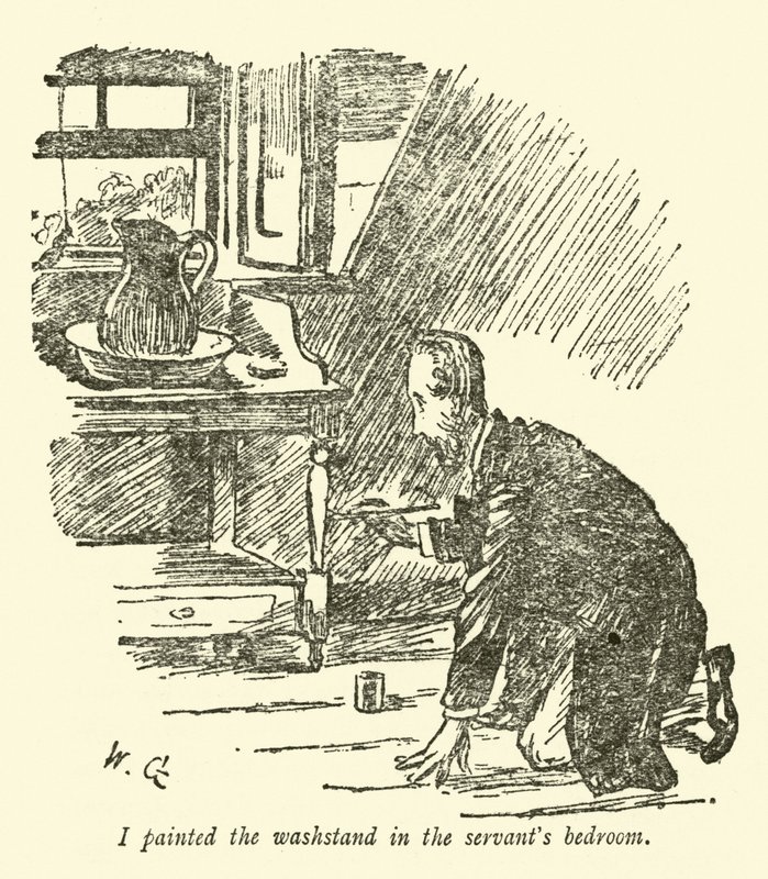 Ho dipinto il lavabo nella camera della serva da Weedon Grossmith