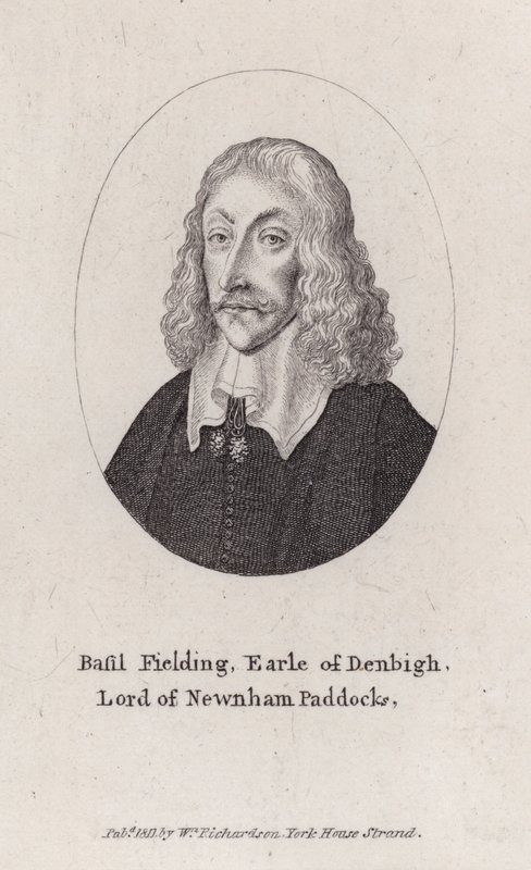 Basil Feilding, 2° conte di Denbigh, diplomatico, politico e soldato parlamentare inglese nella guerra civile (incisione) da Wenceslaus (after) Hollar
