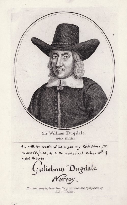 Sir William Dugdale da Wenceslaus (after) Hollar