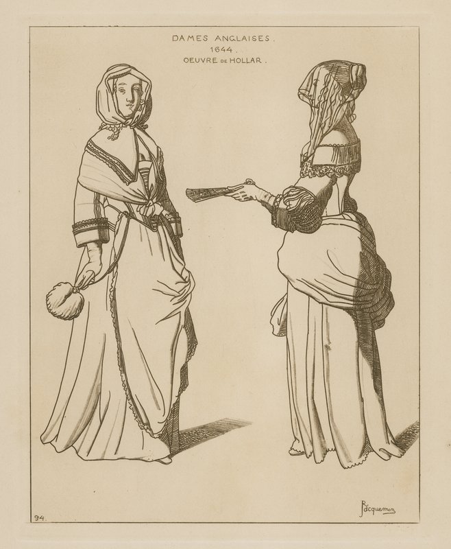 Donne inglesi, 1644 da Wenceslaus Hollar