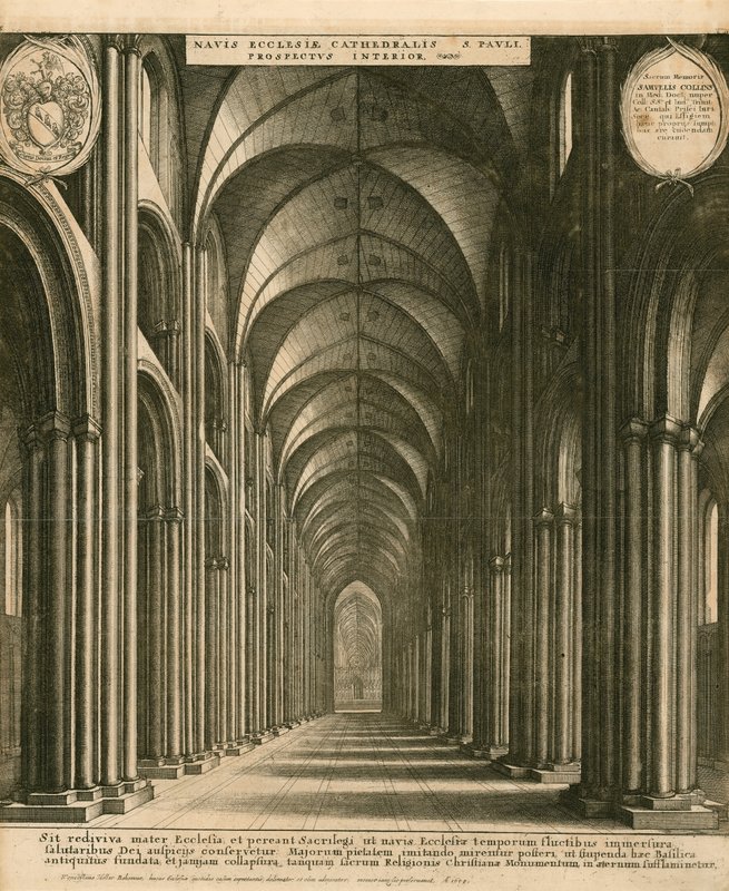 Cattedrale di San Paolo, Londra da Wenceslaus Hollar