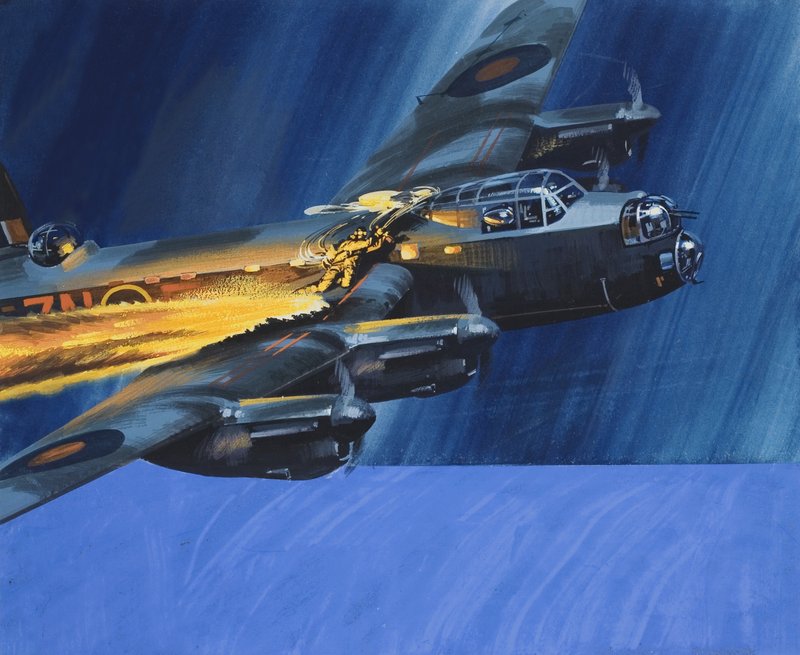 Velivoli in fiamme da Wilf (20th century) Hardy