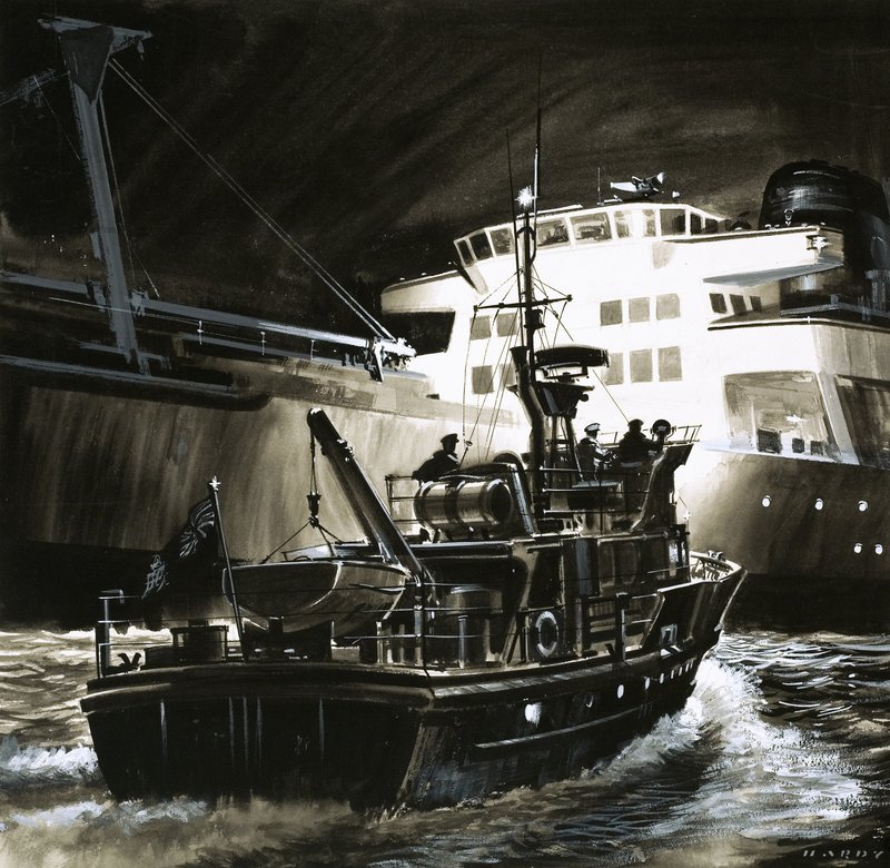 Lo stile di vita britannico: Le navi da pesca della guardia costiera britannica da Wilf (20th century) Hardy