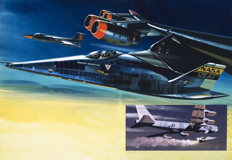 La navetta Martin Marietta X-24B da Wilf (20th century) Hardy
