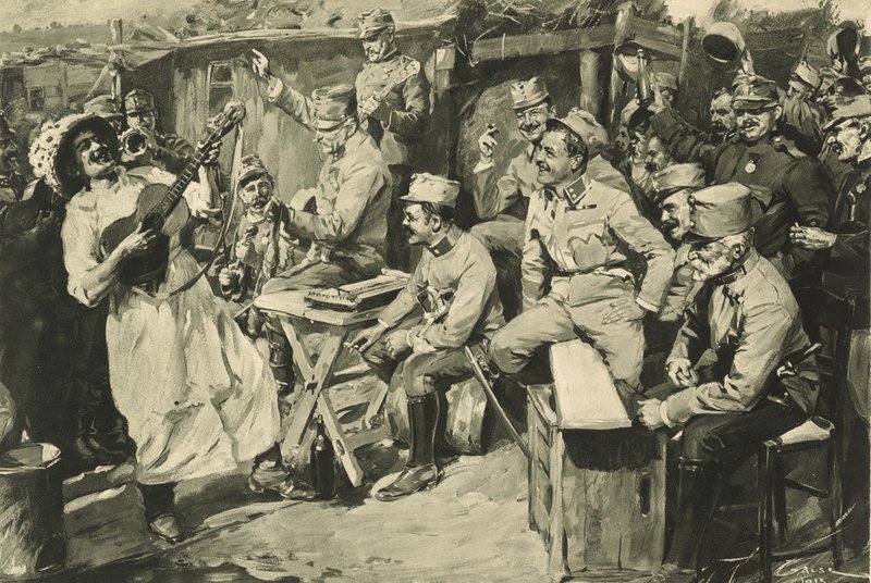 Umorismo viennese in un campo di riservisti nei monti Carpazi da Wilhelm Gause