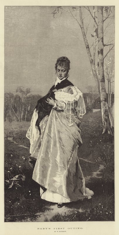 La prima uscita del bambino da Wilhelm von Kaulbach