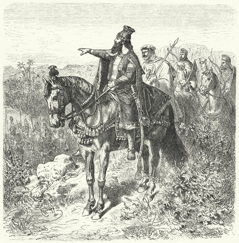 Ciro il Grande, Imperatore Persiano da Wilhelm Camphausen