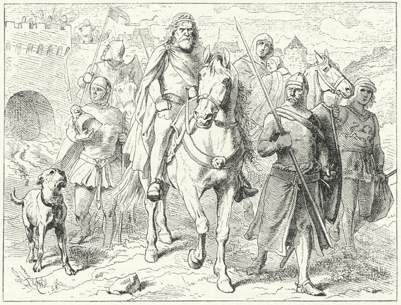 Enrico il Leone, duca di Sassonia, davanti a Bardowiek da Wilhelm Camphausen