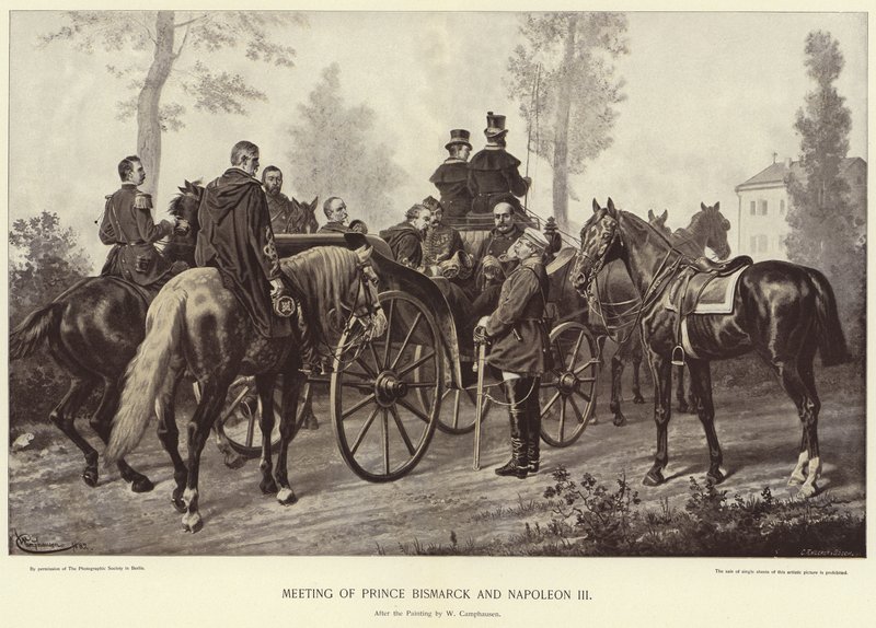 Incontro tra il Principe Bismarck e Napoleone III da Wilhelm Camphausen