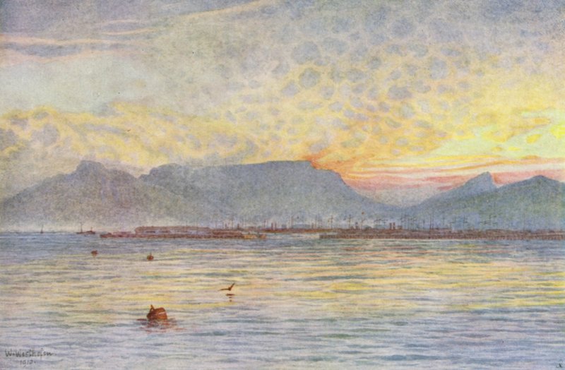 Città del Capo da Table Bay da Wilhelm Westhofen