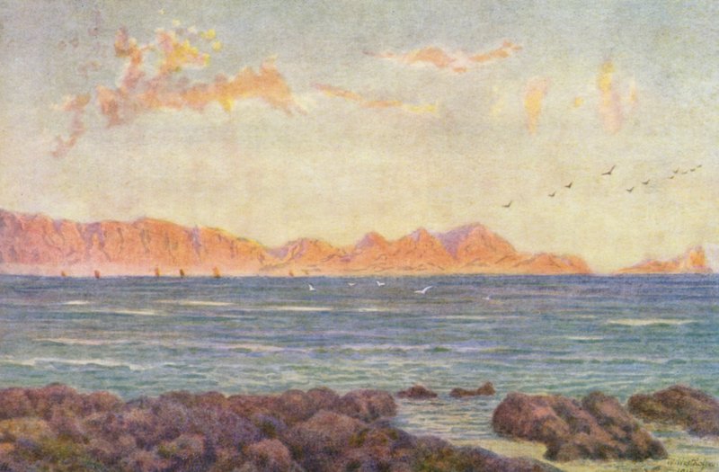 La parte meridionale di False Bay, con Cape Hangclip da Wilhelm Westhofen