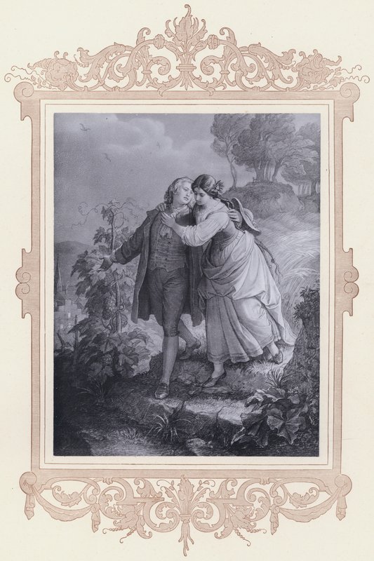 Hermann e Dorothea da Wilhelm von (after) Kaulbach
