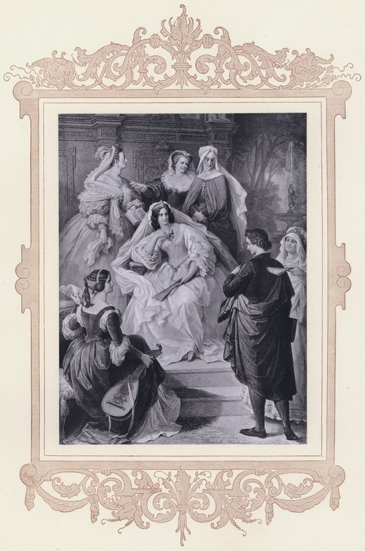 Leonore, Torquato Tasso da Wilhelm von (after) Kaulbach