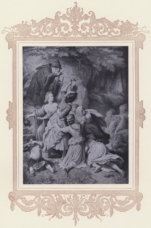 Ragazza nel bosco, il fedele Eckart da Wilhelm von (after) Kaulbach
