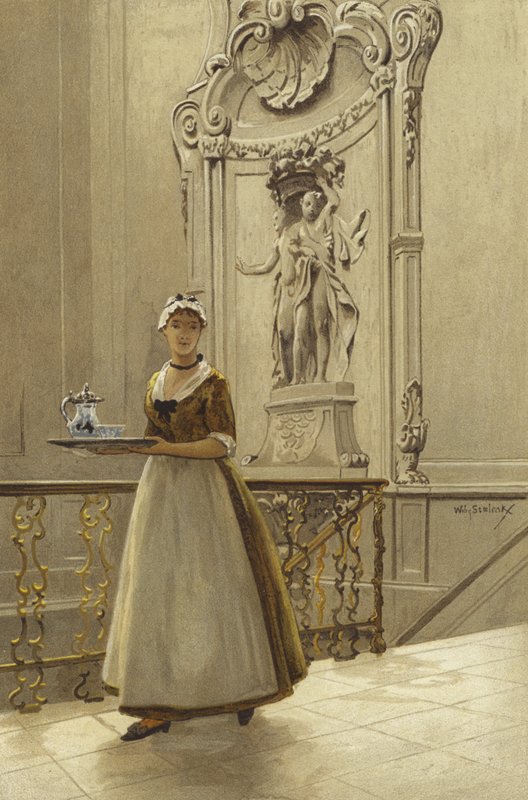 Scala in una casa benestante, c.1740 da Willem II Steelink
