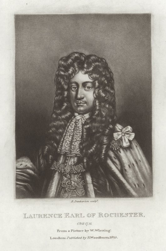 Laurence Conte di Rochester da Willem Wissing