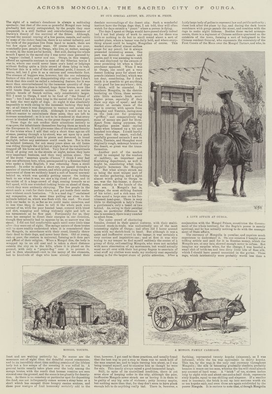 Attraverso la Mongolia, la Città Sacra di Ourga da William Barnes Wollen