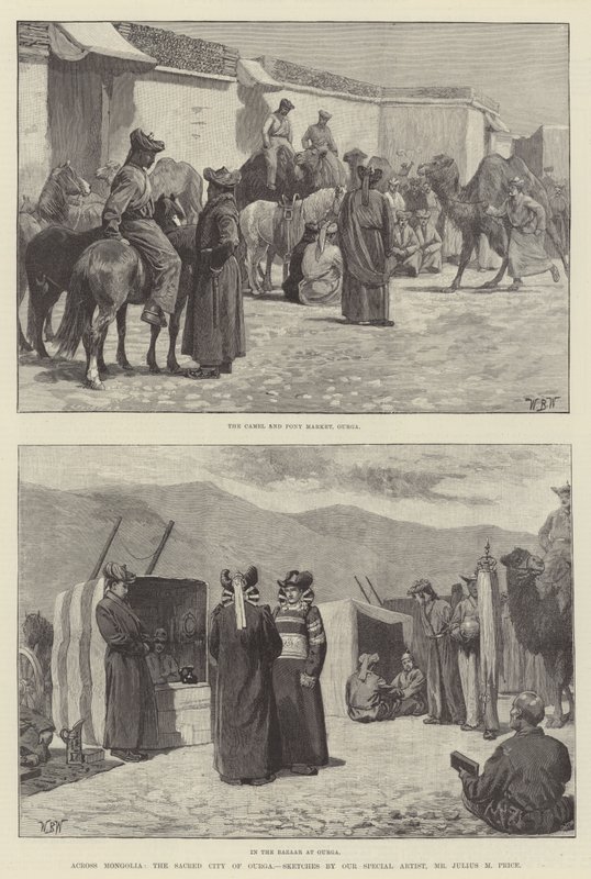 Attraverso la Mongolia, la città sacra di Ourga da William Barnes Wollen