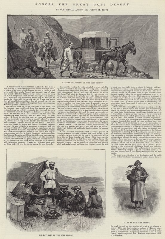 Attraverso il grande deserto del Gobi da William Barnes Wollen