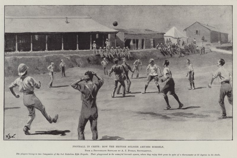 Calcio a Creta, come si diverte il soldato britannico da William Barnes Wollen