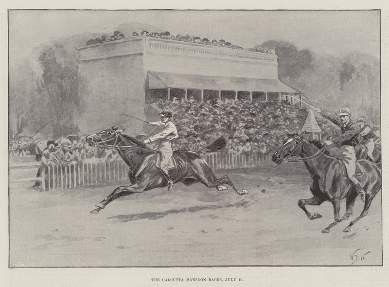 Le corse del monsone di Calcutta, 16 luglio da William Barnes Wollen