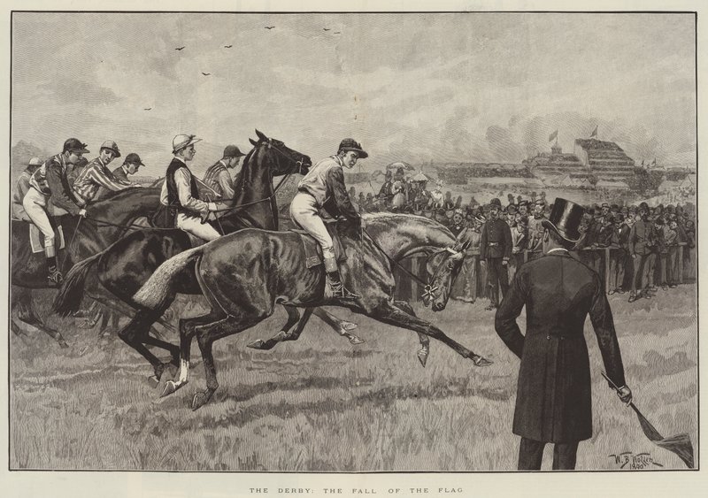 Il Derby, la caduta della bandiera da William Barnes Wollen