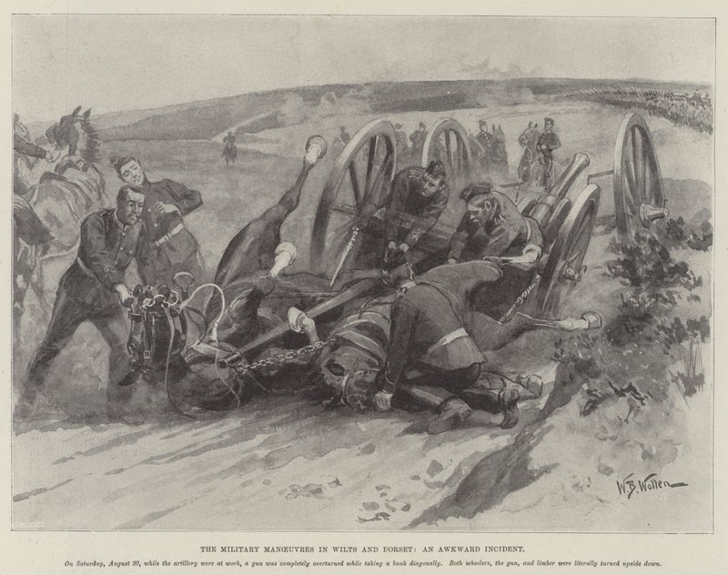 Le manovre militari nel Wiltshire e nel Dorset, un incidente imbarazzante da William Barnes Wollen