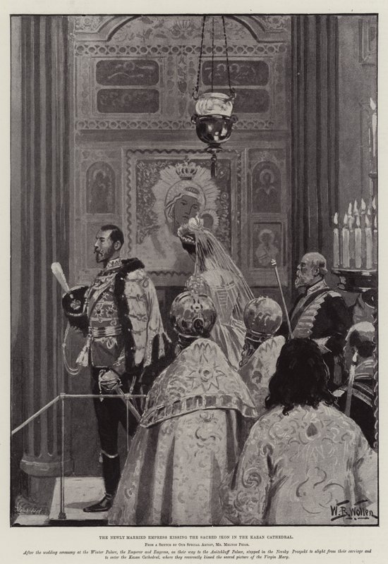 Il matrimonio di Nicola II, zar di Russia da William Barnes Wollen