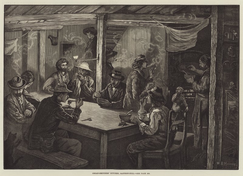 Cucina degli organettisti, Saffron-Hill da William Bazett Murray