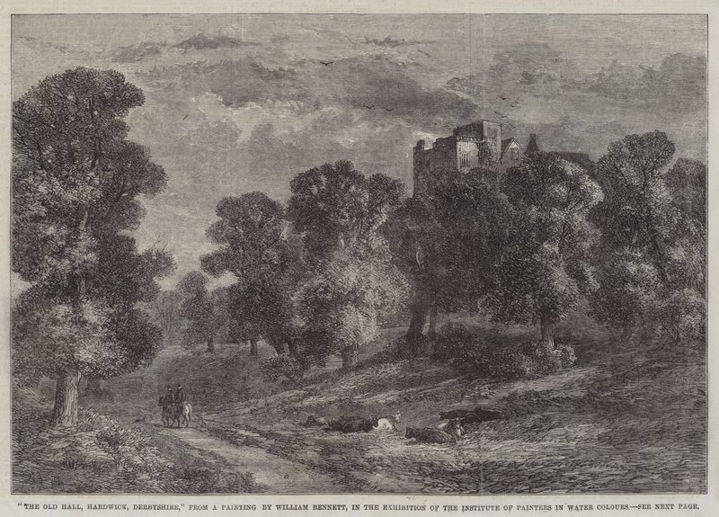 La vecchia sala, Hardwick, Derbyshire, nell