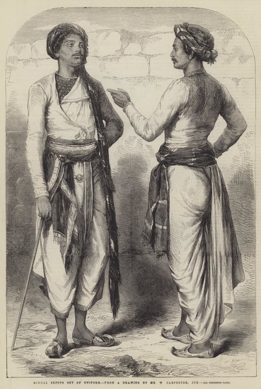 Sepoy del Bengala fuori uniforme da William Carpenter