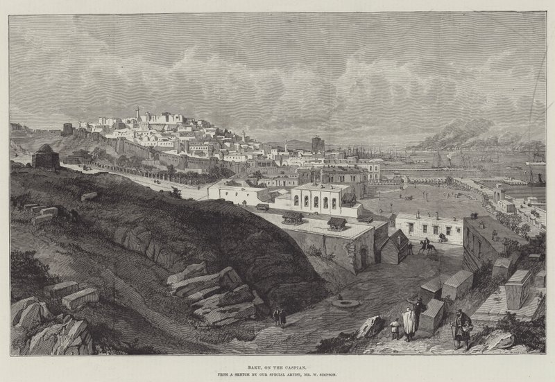 Baku, sul Caspio da William Crimea Simpson
