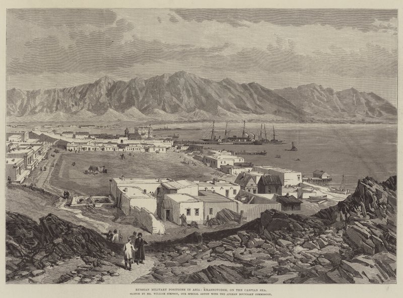 Posizioni Militari Russe in Asia, Krasnovodsk, sul Mar Caspio da William Crimea Simpson