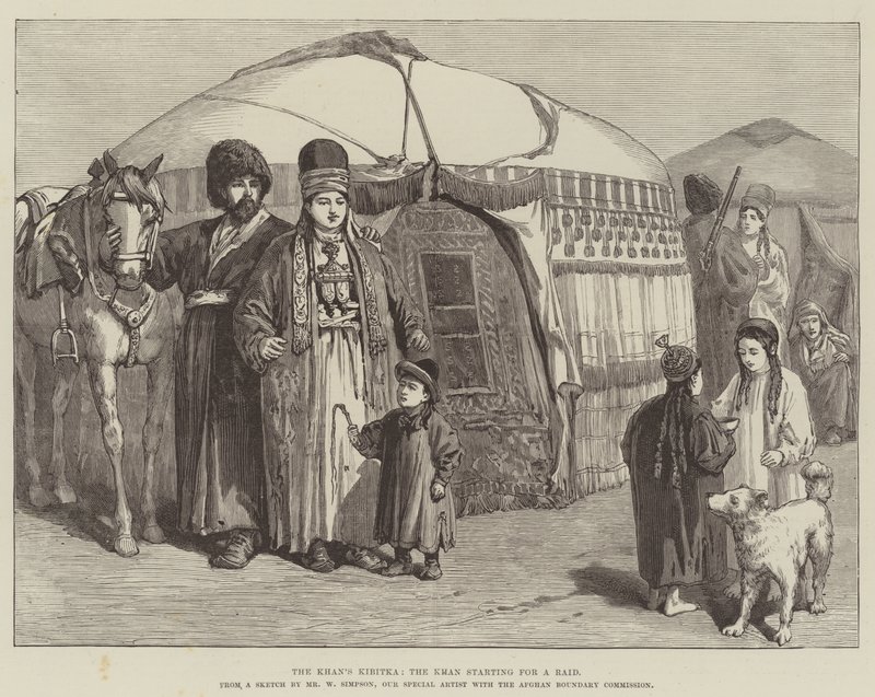 La Kibitka del Khan, il Khan in partenza per un