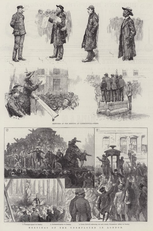 Riunioni dei disoccupati a Londra da William Douglas Almond