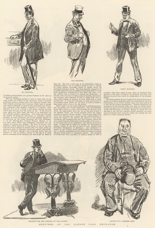 Schizzi al London Coal Exchange da William Douglas Almond