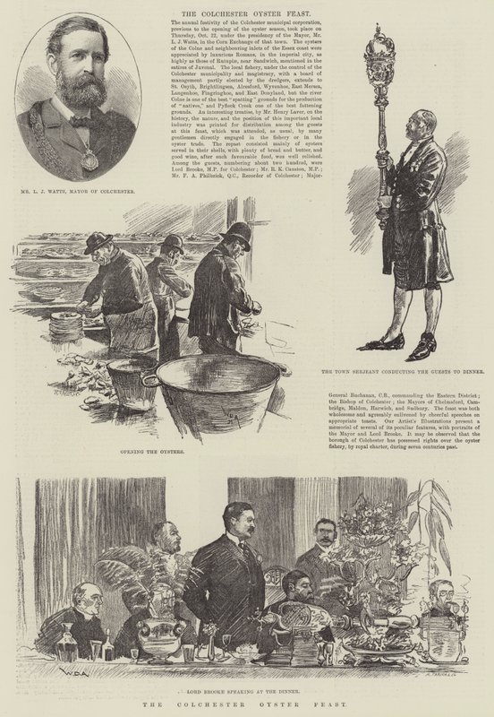 La festa delle ostriche di Colchester da William Douglas Almond