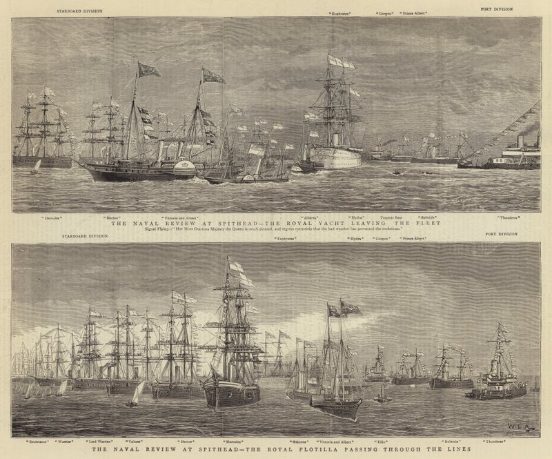 La rivista navale a Spithead da William Edward Atkins