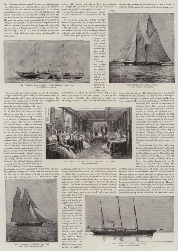 Yachting, passato e presente da William Edward Atkins