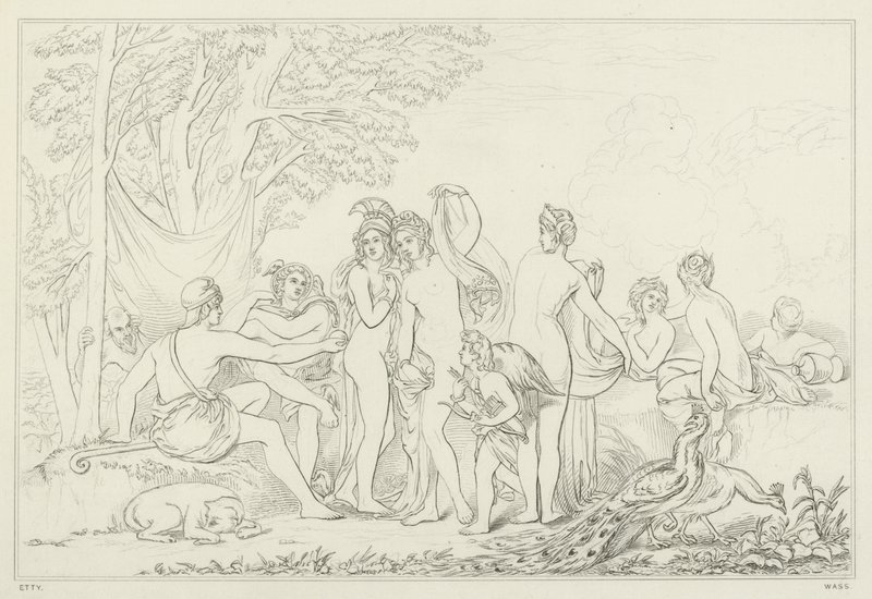 Il giudizio di Paride da William Etty
