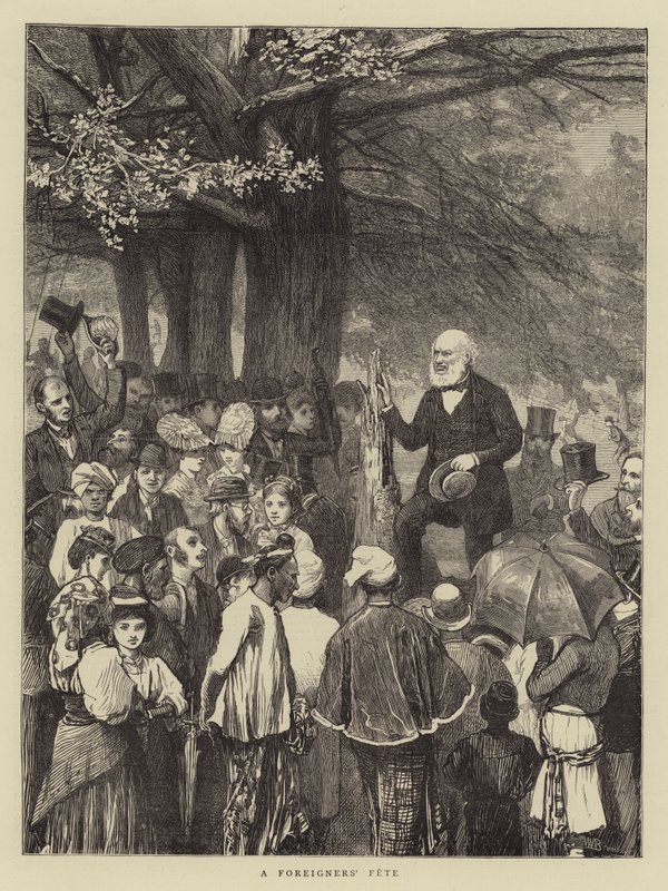 Una festa di stranieri da William III Bromley
