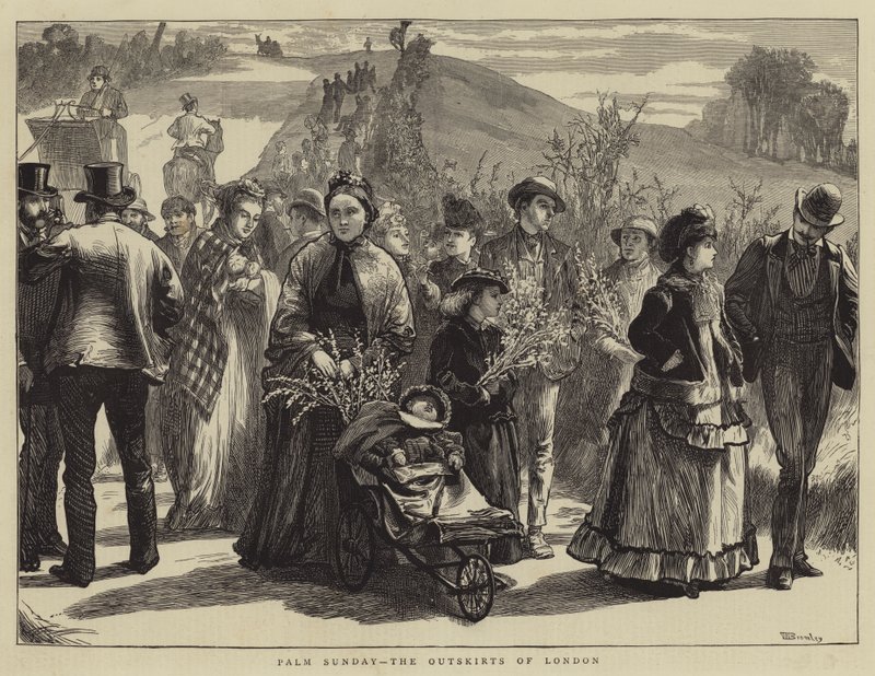 Domenica delle Palme, le periferie di Londra da William III Bromley