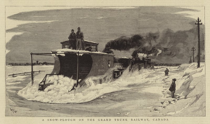 Uno spazzaneve sulla Grand Trunk Railway, Canada da William Lionel Wyllie