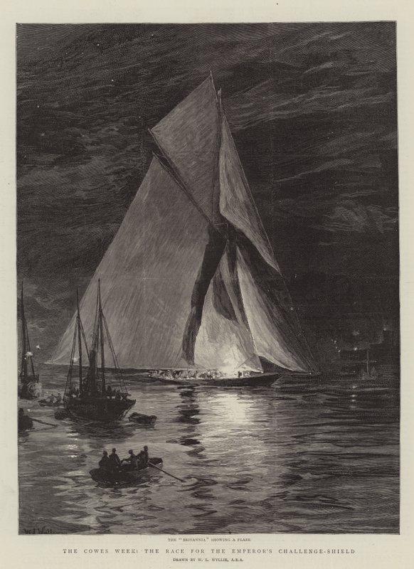 La Settimana di Cowes, la Gara per lo Scudo della Sfida dell