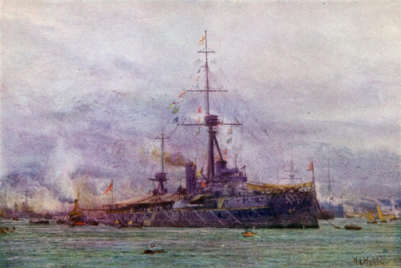 Il "Dreadnought", 1906 da William Lionel Wyllie